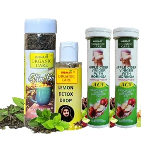 Slimming Combo (Slim Tea 70gm, Lemon Detox 30ml, ACV)